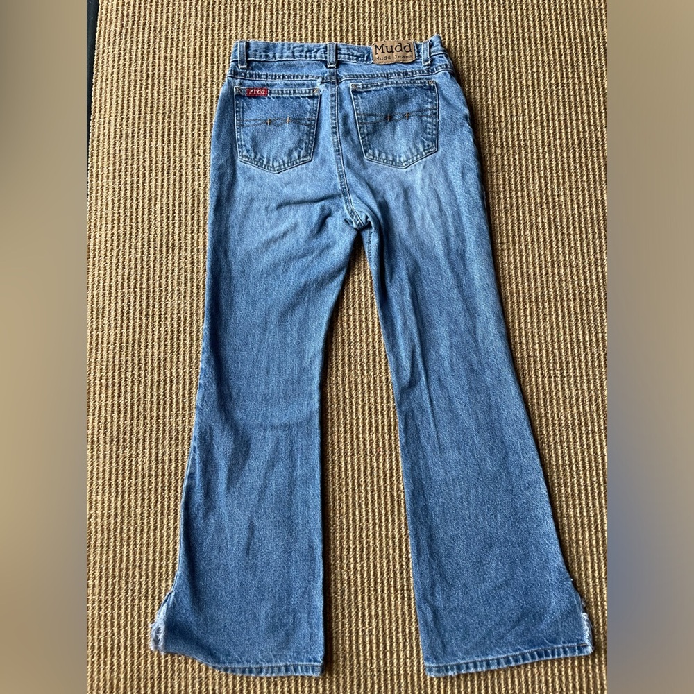 Vintage 90s Mudd Flare Jeans Low Rise - Size 14 GIRLS - /8” Waist - Picture 4 of 7